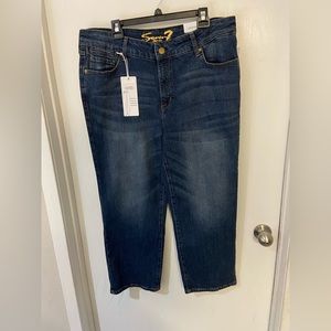 $79 Seven 7 Jeans The Tower High Rise Straight, High Waisted , Women’s Size 16W